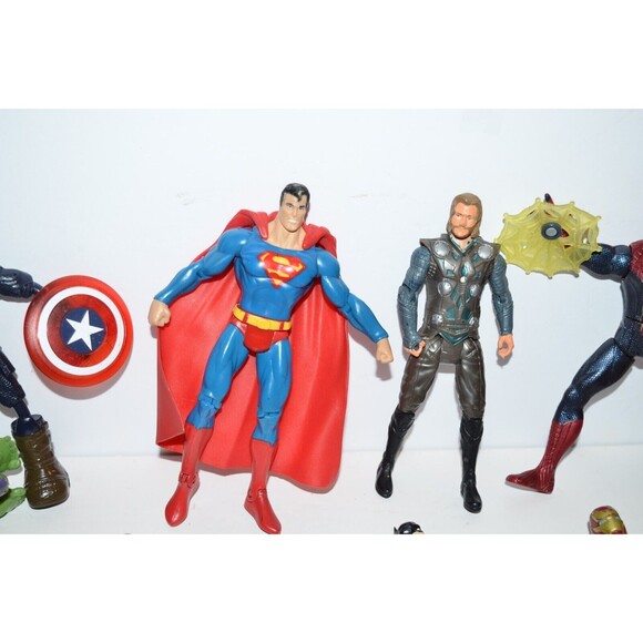 DC Comics Mixed Loose Action Figure Toy Lot Batman Robin Superman avengers - Picture 4 of 16